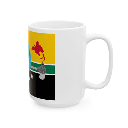 Flag of Hela Papa New Guinea - White Coffee Mug