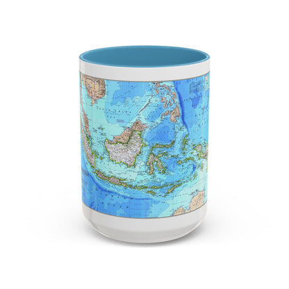 Indonesia 1 (1996) (Map) Accent Coffee Mug