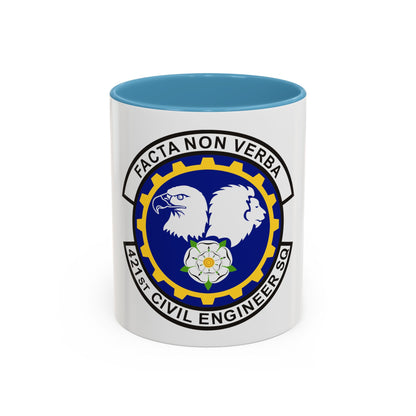 421st Civil Engineer Squadron (U.S. Air Force) Accent Coffee Mug