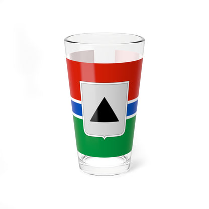 Flag of Magnitogorsk Chelyabinsk oblast 1998 (Russia) Pint Glass 16oz