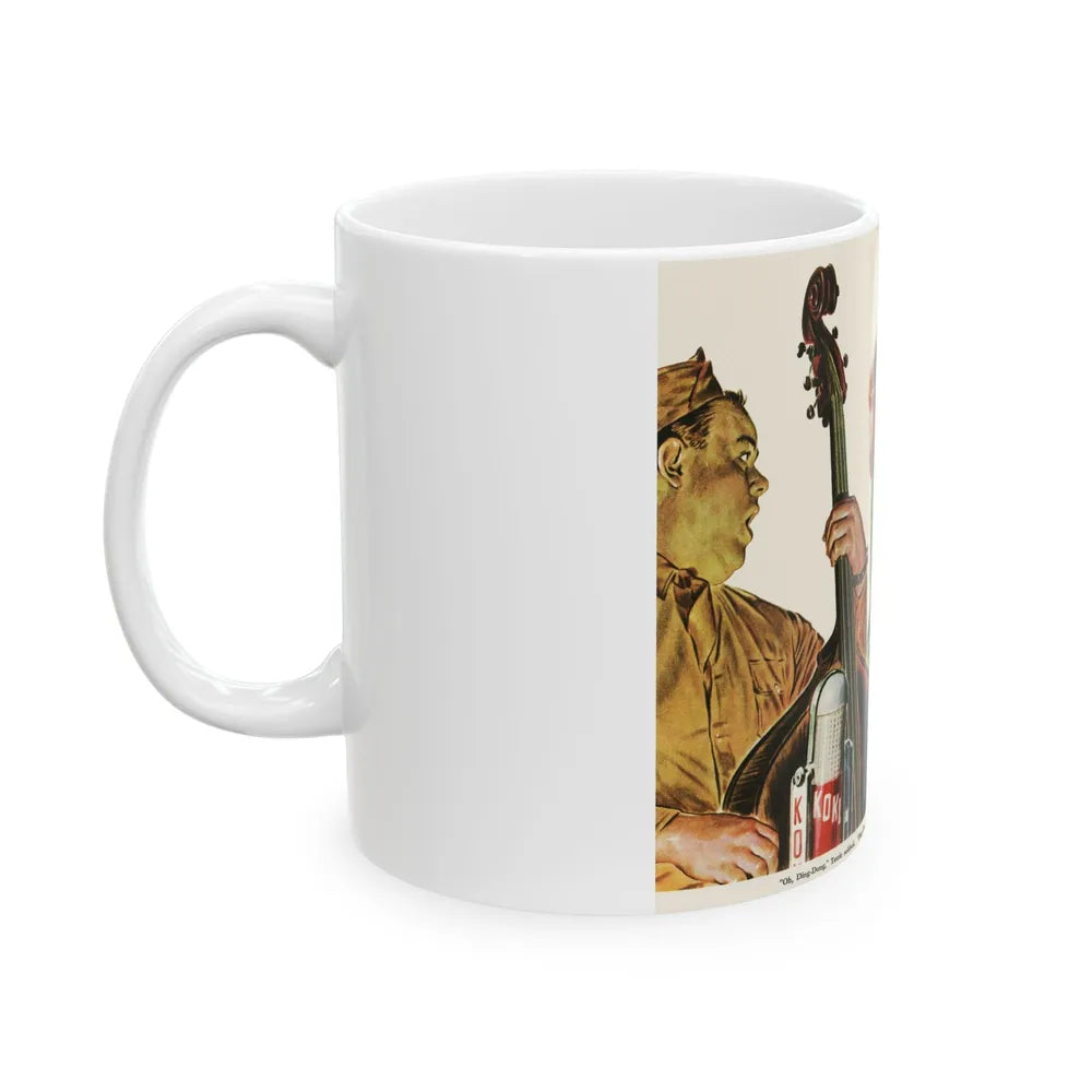 Ding-Dong Was His Name, Collier's magazine, 1944 - White Coffee Mug-Go Mug Yourself