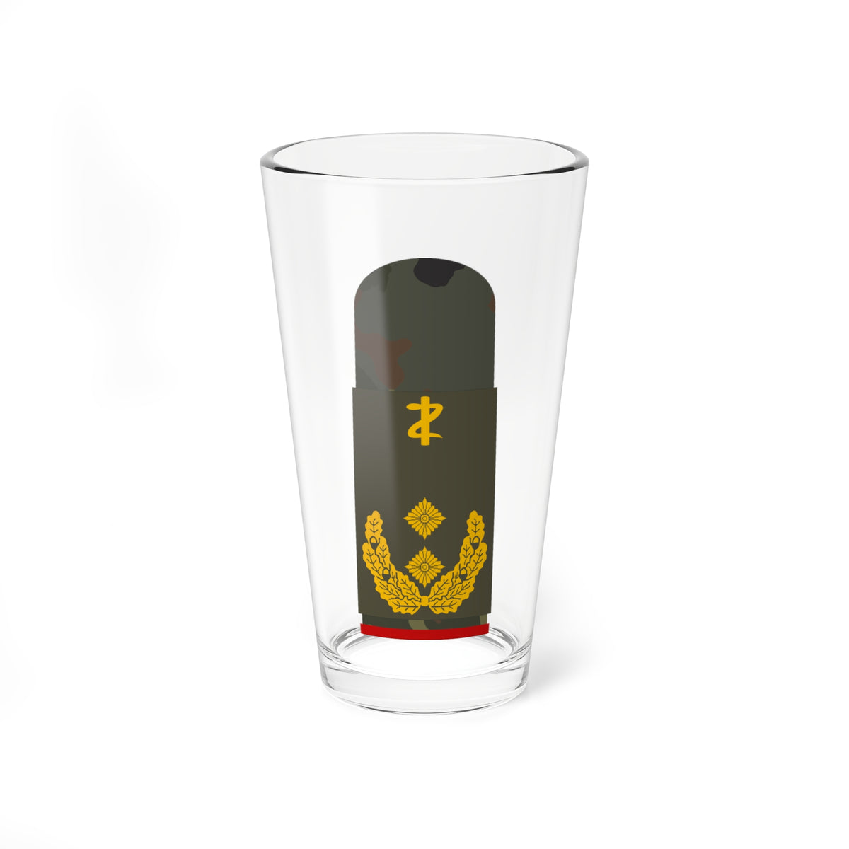 HA OS5 62c Generalstabsarzt ZMx L (Germany) (Military Rank) Pint Glass 16oz
