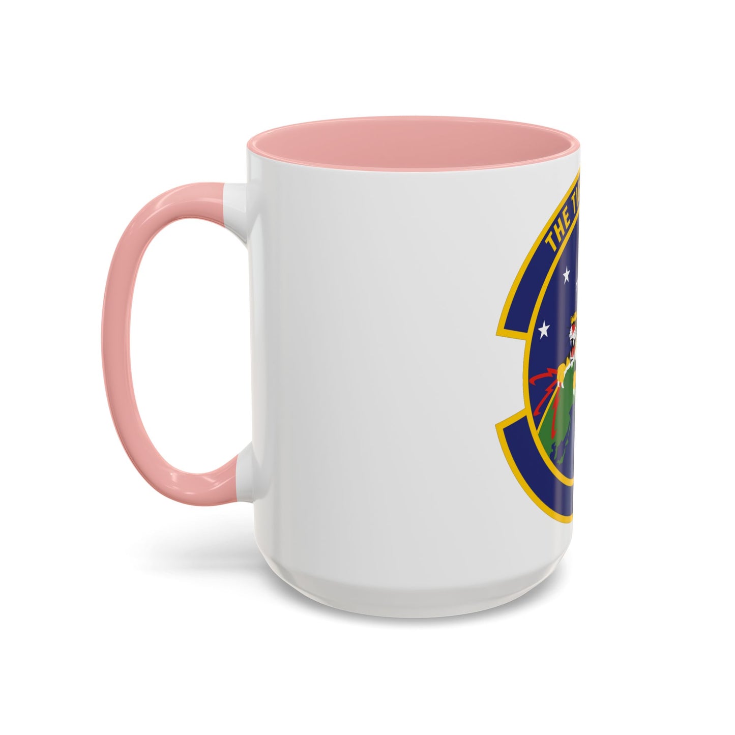 614 Air and Space Communications Squadron AFSPC (U.S. Air Force) Accent Coffee Mug