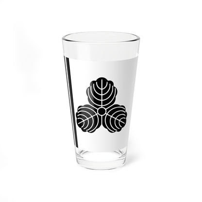 Flag of the Makino Lords of Nagaoka in Echigo Province C (Japan) Pint Glass 16oz