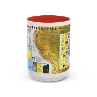 South America - Archaeology (1982) (Map) Accent Coffee Mug