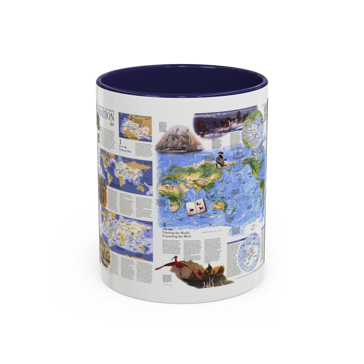 World Map - Exploration (1998) (Map) Accent Coffee Mug