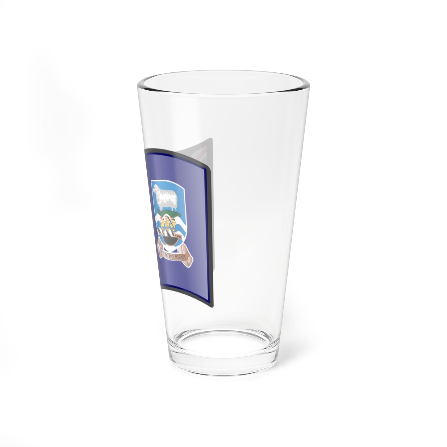 Nuvola Falkland flag (United Kingdom) Pint Glass 16oz