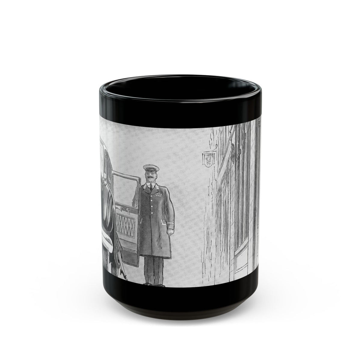 Fancy Town (1) - Black Coffee Mug