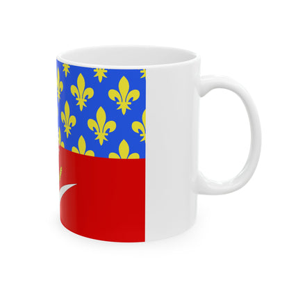 Flag of Seine Saint Denis France - White Coffee Mug