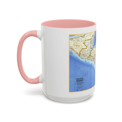Central America (1973) (Map) Accent Coffee Mug
