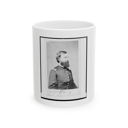 Assistant Adjunct General Temple Clark, Union Officer, Half-Length Portrait, Facing Right (U.S. Civil War) White Coffee Mug