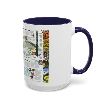 World Map - Biodiversity (1999) (Map) Accent Coffee Mug