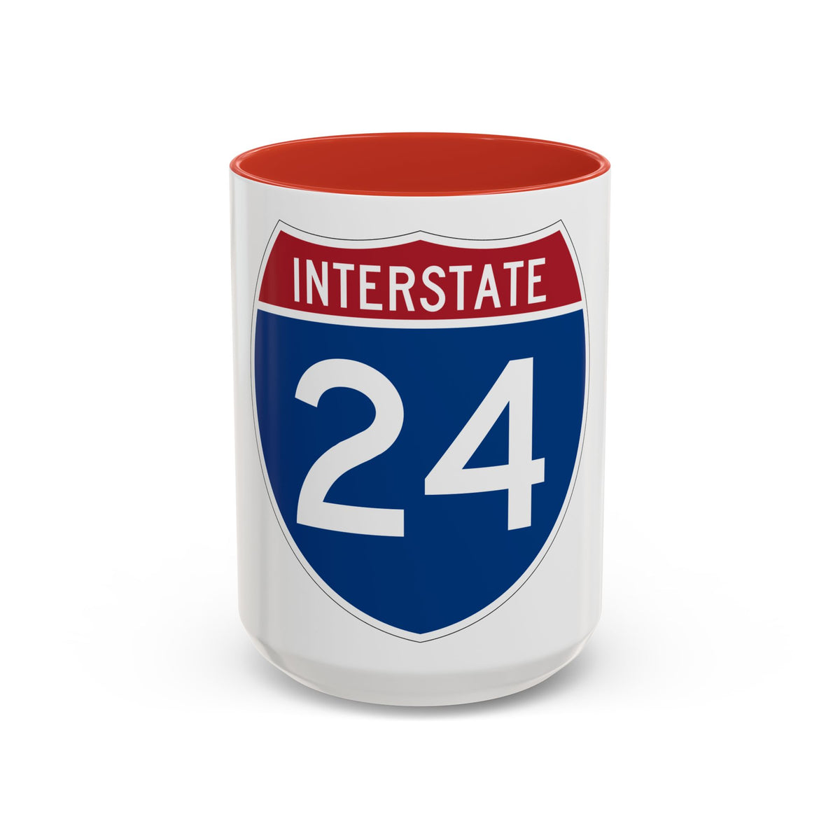 Interstate 24 (U.S. Highways) Accent Coffee Mug