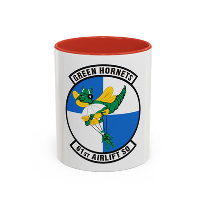61st Airlift Squadron (U.S. Air Force) Accent Coffee Mug