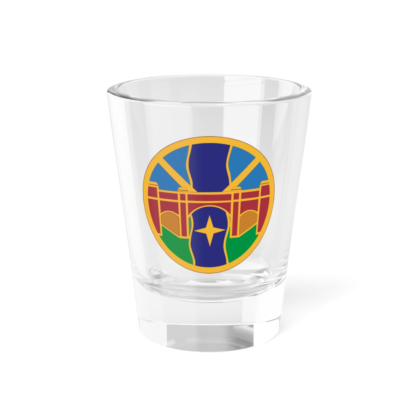 1 Transportation Agency (U.S. Army) Shot Glass 1.5oz