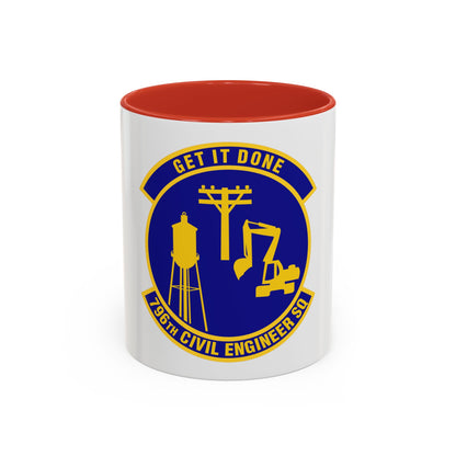 796th Civil Engineer Squadron (U.S. Air Force) Accent Coffee Mug