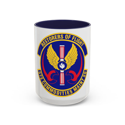 572d Commodities Maintenance Squadron (U.S. Air Force) Accent Coffee Mug