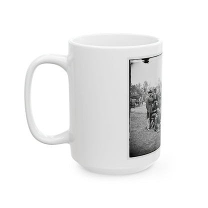 Fair Oaks, Va., Vicinity. Brigade Officers Of The Horse Artillery Commanded By Lt. Col. William Hays (U.S. Civil War) White Coffee Mug
