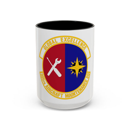 305 Aircraft Maintenance Squadron AMC (U.S. Air Force) Accent Coffee Mug