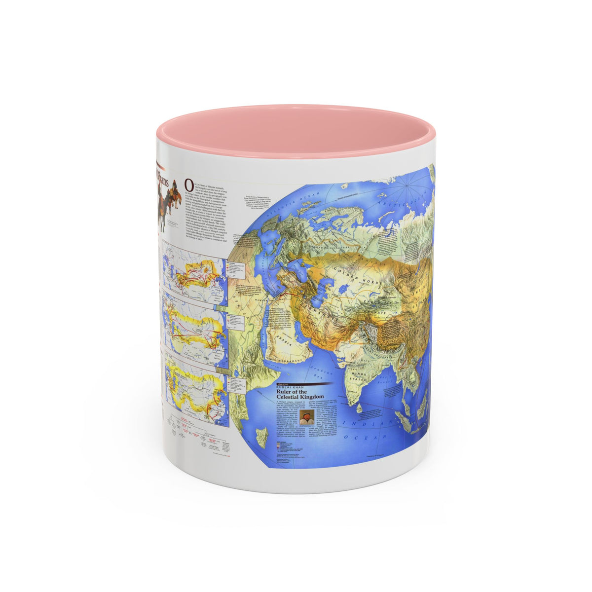 Mongol Khans and Their Legacy (1996) (Map) Accent Coffee Mug