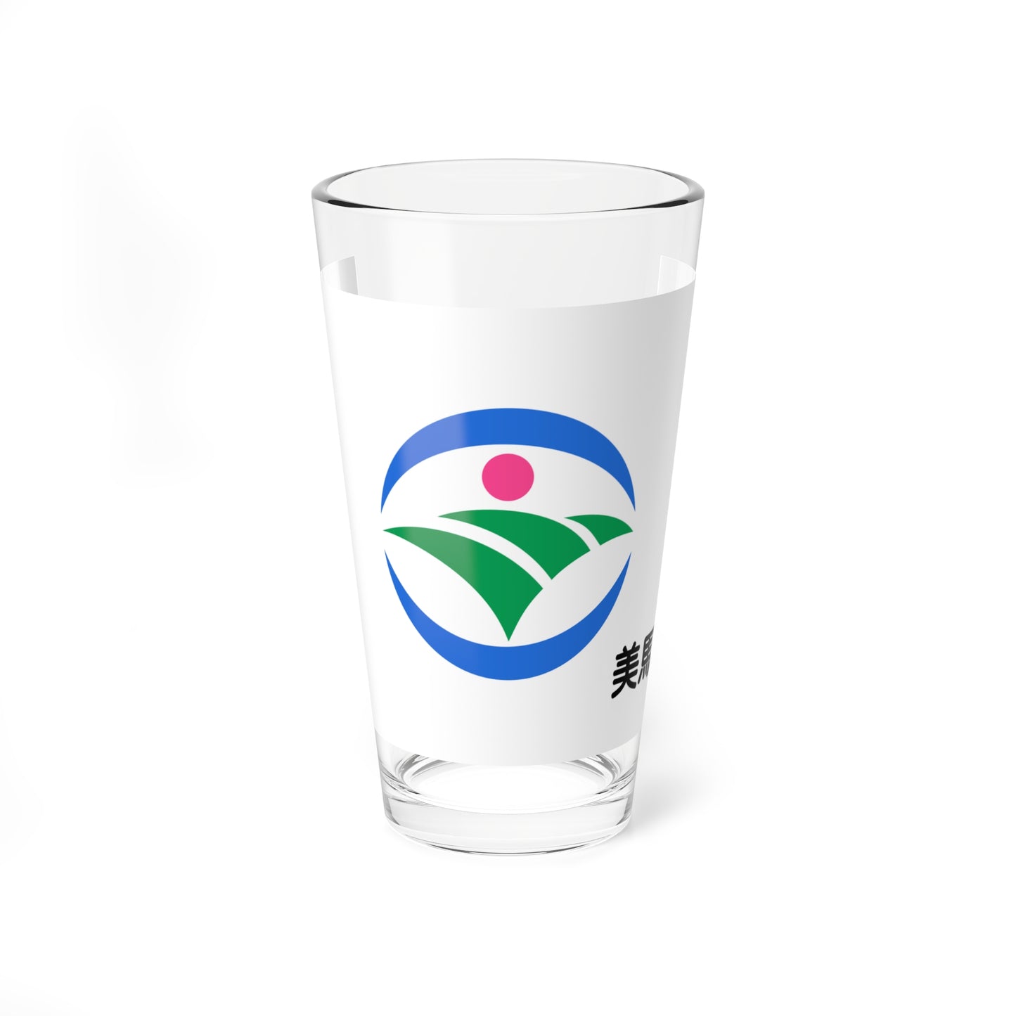 Flag of Mima Tokushima (Japan) Pint Glass 16oz