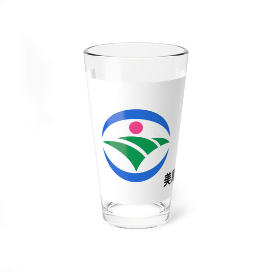 Flag of Mima Tokushima (Japan) Pint Glass 16oz