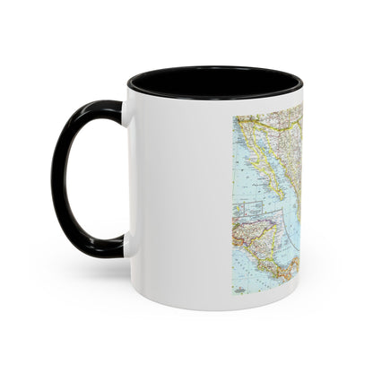 Central America - Mexico (1961) (Map) Accent Coffee Mug