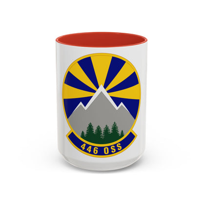 446 Operations Support Squadron (U.S. Air Force) Accent Coffee Mug