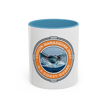USCG Station Manasquan Inlet (U.S. Coast Guard) Accent Coffee Mug