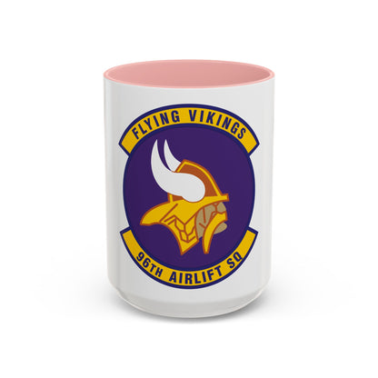96th Airlift Squadron (U.S. Air Force) Accent Coffee Mug