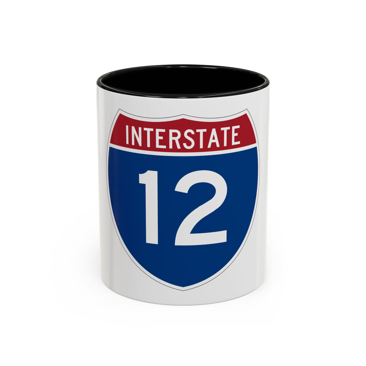 Interstate 12 (U.S. Highways) Accent Coffee Mug