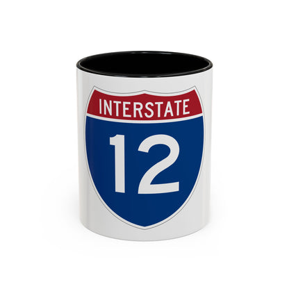 Interstate 12 (U.S. Highways) Accent Coffee Mug