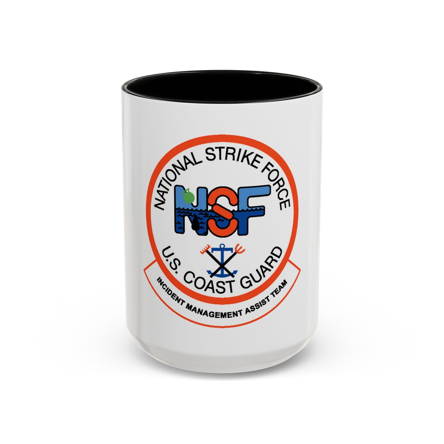 USCG NSF Incident Management Assist Team (U.S. Coast Guard) Accent Coffee Mug