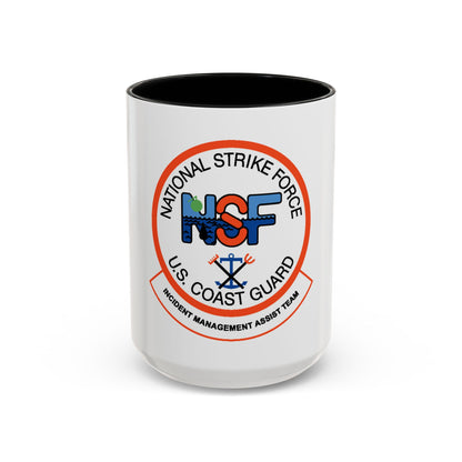 USCG NSF Incident Management Assist Team (U.S. Coast Guard) Accent Coffee Mug