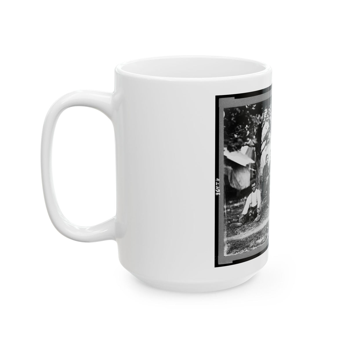 General Napoleon Bonaparte Mclaughlen And Staff Near Washington, D.C. (U.S. Civil War) White Coffee Mug