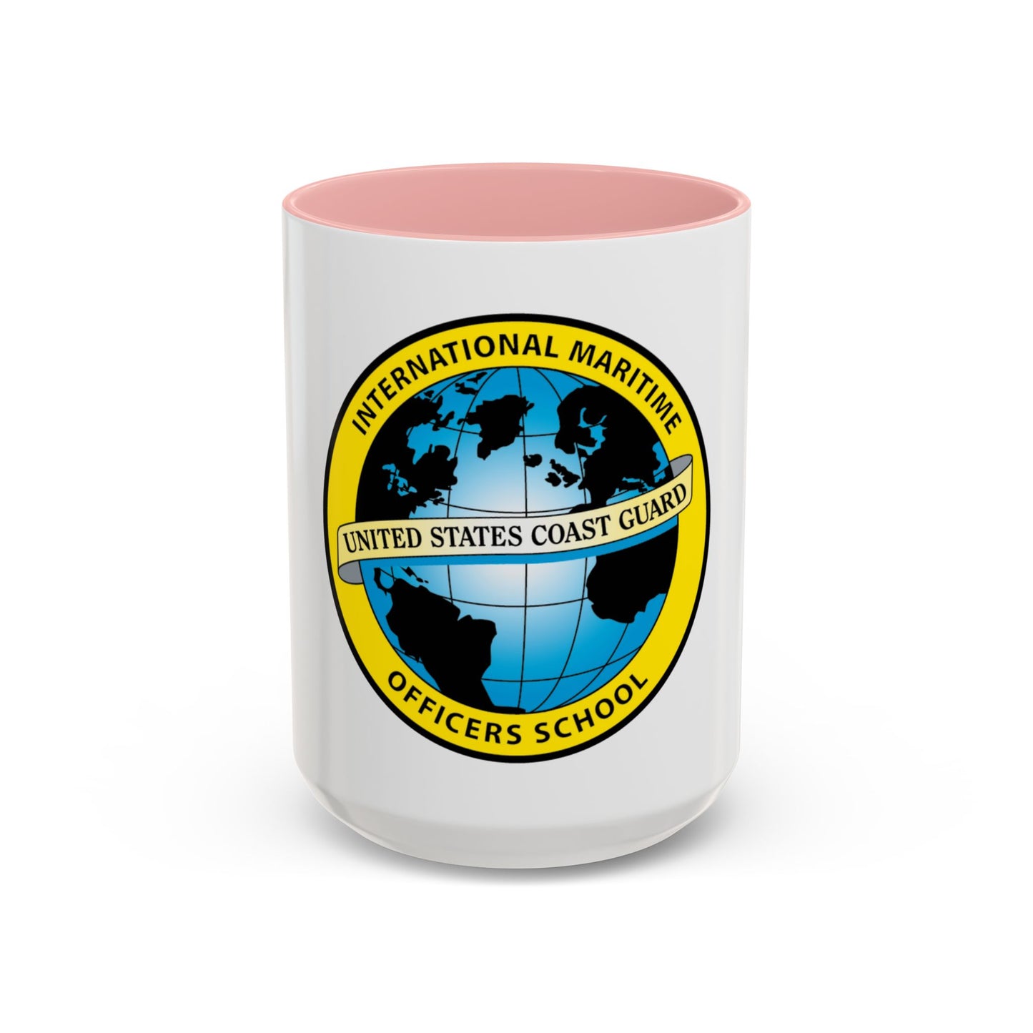 International Maritime Officers School USCG (U.S. Coast Guard) Accent Coffee Mug