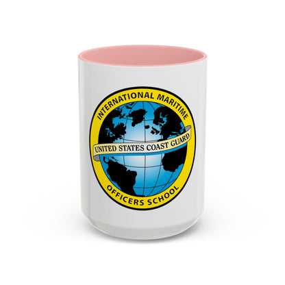 International Maritime Officers School USCG (U.S. Coast Guard) Accent Coffee Mug