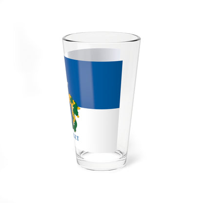 Flag of Szigliget variant (Hungary) Pint Glass 16oz