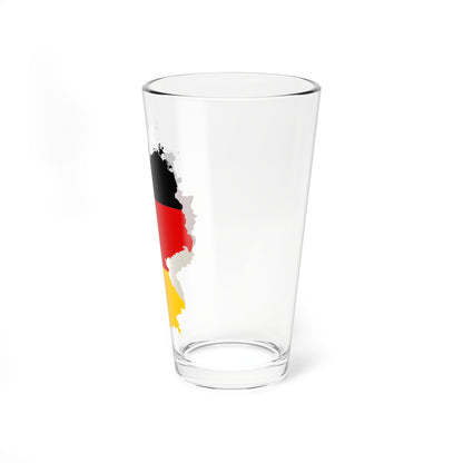 Flag map of Germany (Germany) Pint Glass 16oz
