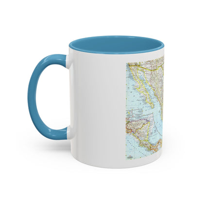 Central America - Mexico (1961) (Map) Accent Coffee Mug