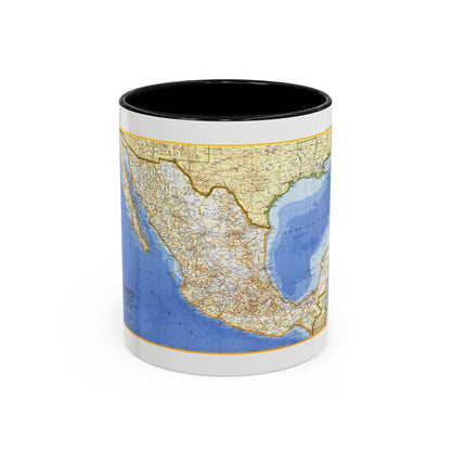 Central America - Mexico (1973) (Map) Accent Coffee Mug