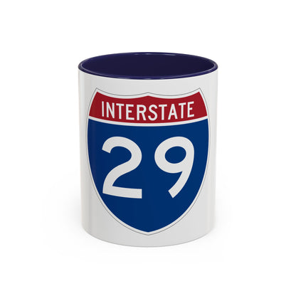 Interstate 29 (U.S. Highways) Accent Coffee Mug
