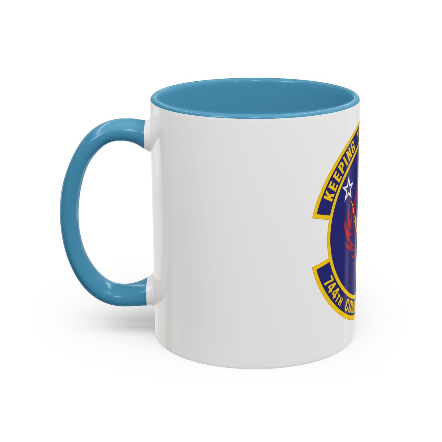 744th Communications Squadron (U.S. Air Force) Accent Coffee Mug