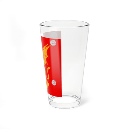 Ostergotland flag (Sweden) Pint Glass 16oz