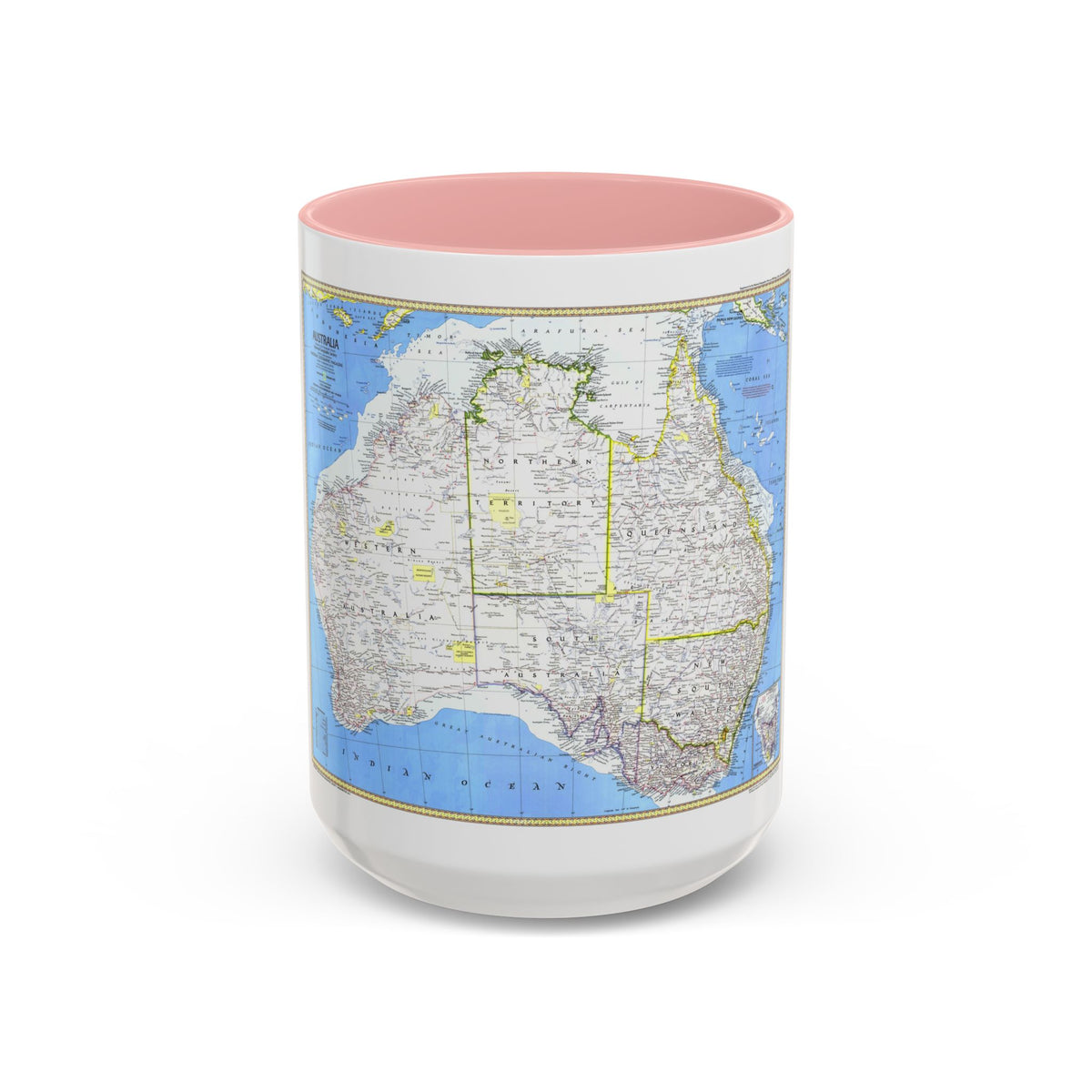 Australia (1979) (Map) Accent Coffee Mug