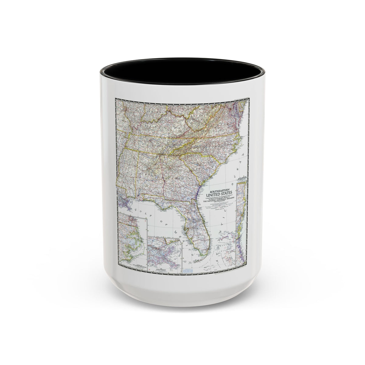 USA - Southeastern (1947) (Map) Accent Coffee Mug