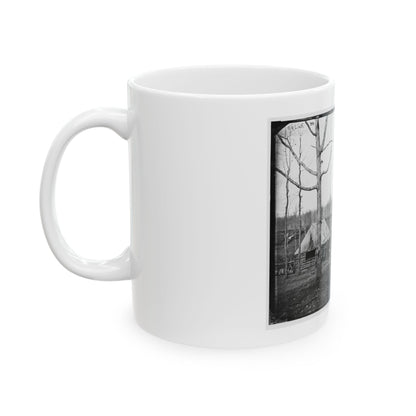 Rappahannock Station, Va. Sutler's Hut And Stockade Of 50th New York Engineers (U.S. Civil War) White Coffee Mug