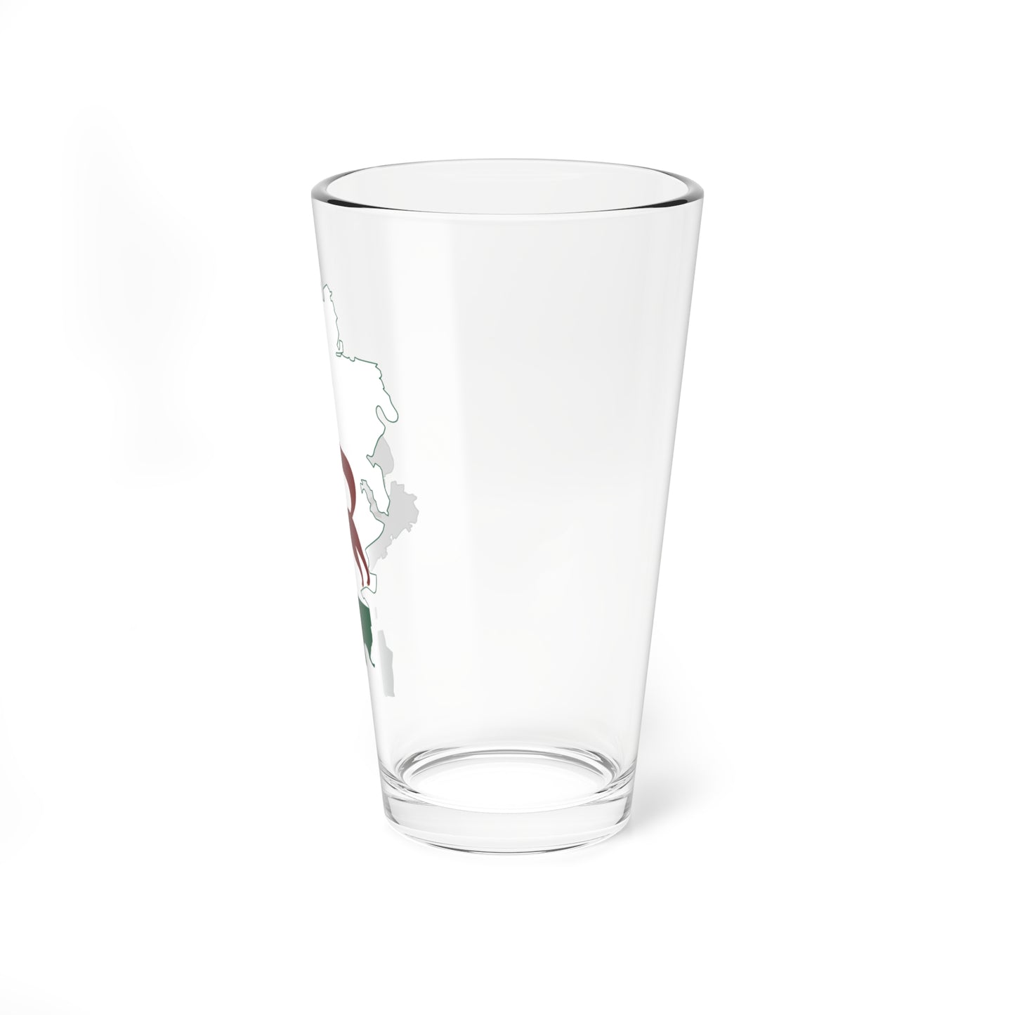 Flag-map of Ufa (Russia) Pint Glass 16oz