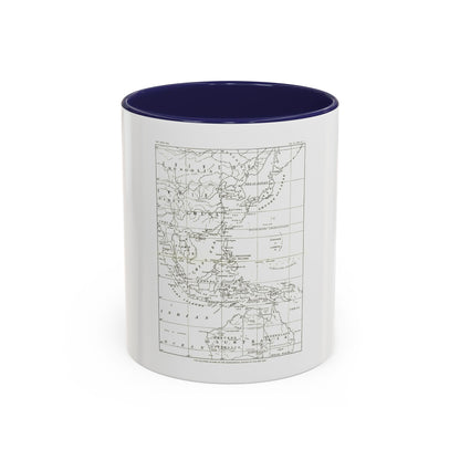Philippines, The (1900) (Map) Accent Coffee Mug