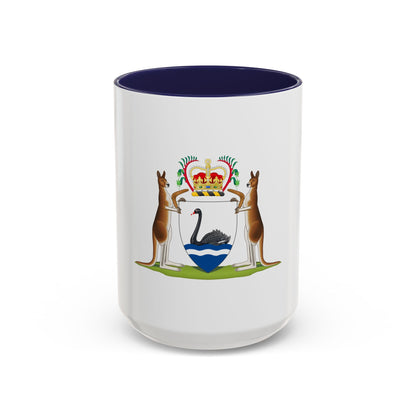 Coat of arms of Western Australia - Accent Coffee Mug